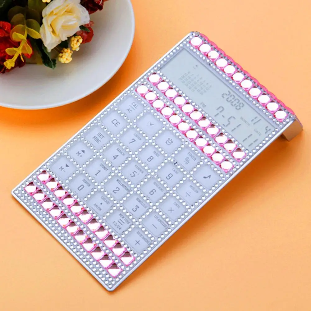 Шикарный кристаллический калькулятор с вечным календарем многофункциональный