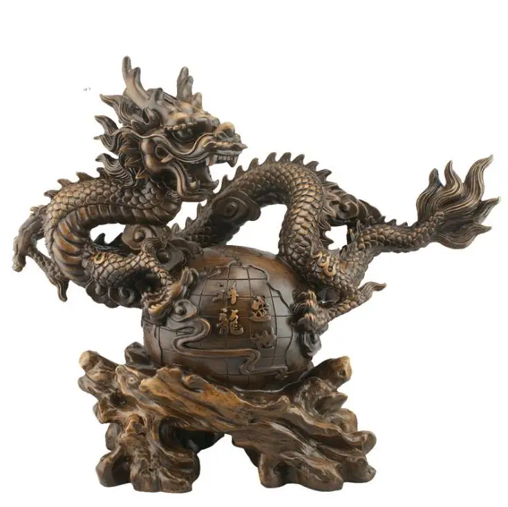 

home decoration accessories The source of Dragon Spirit Animal Totem dragon resin handicraft decoration Home Furnishing