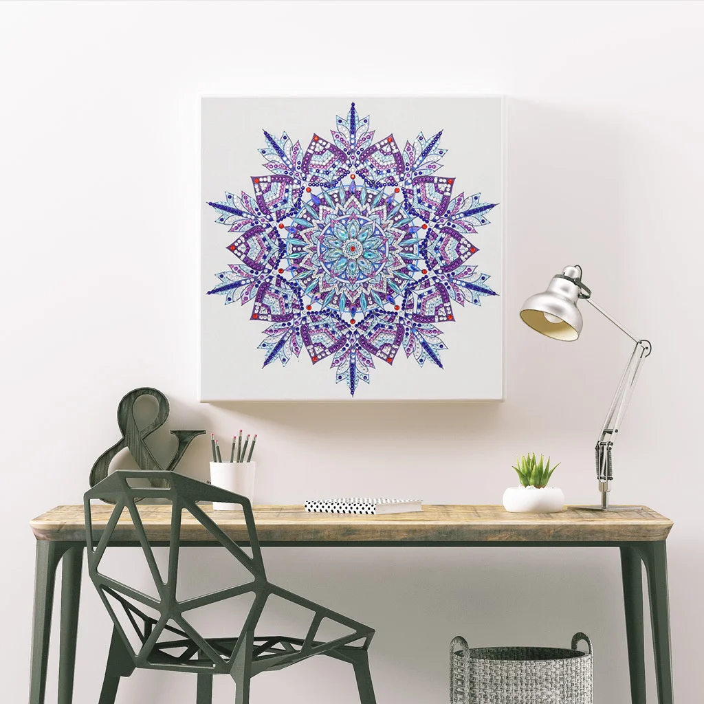 

5D painting Datura special shaped diamond crystal round diamond DIY embroidery decorative painting 30 * 30cm for sale