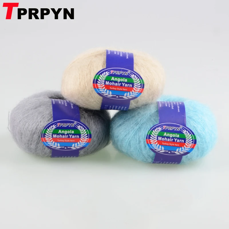 TPRPYN 1 шт. = 25 г 170 м Ангорская мохеровая пряжа для вязания тонкая крючком шерстяная