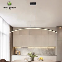 black white modern ceiling chandeliers kitchen office resturant with remote app led chandelier fixture adjustable hanging light