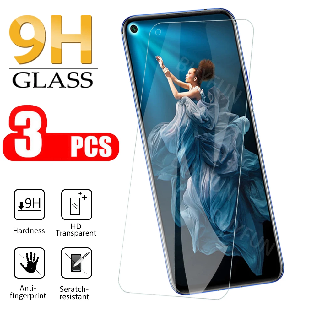 Защитное стекло 9H для Huawei Honor 20 Pro 20e 20i 20s 10 Lite 10i закаленное pro защита экрана 3