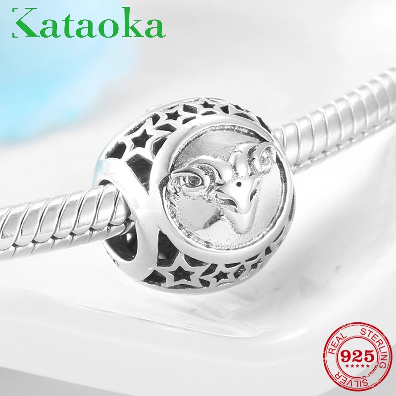 Новые оригинальные подвески-бусины в виде знаков зодиака серебряные созвездия