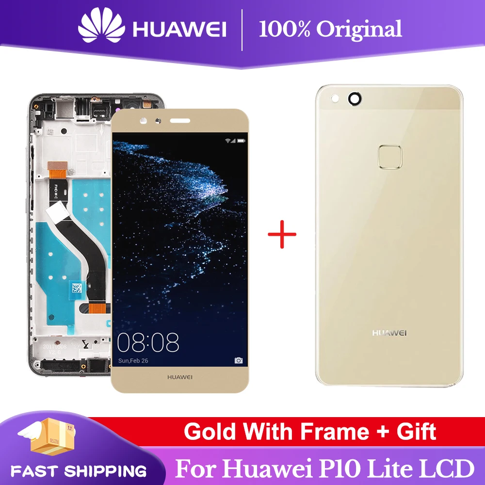 Дисплейный модуль для Huawei P10 Lite P10Lite WAS-LX2 WAS-LX1A WAS-LX3 ЖК-дисплей сенсорный экран