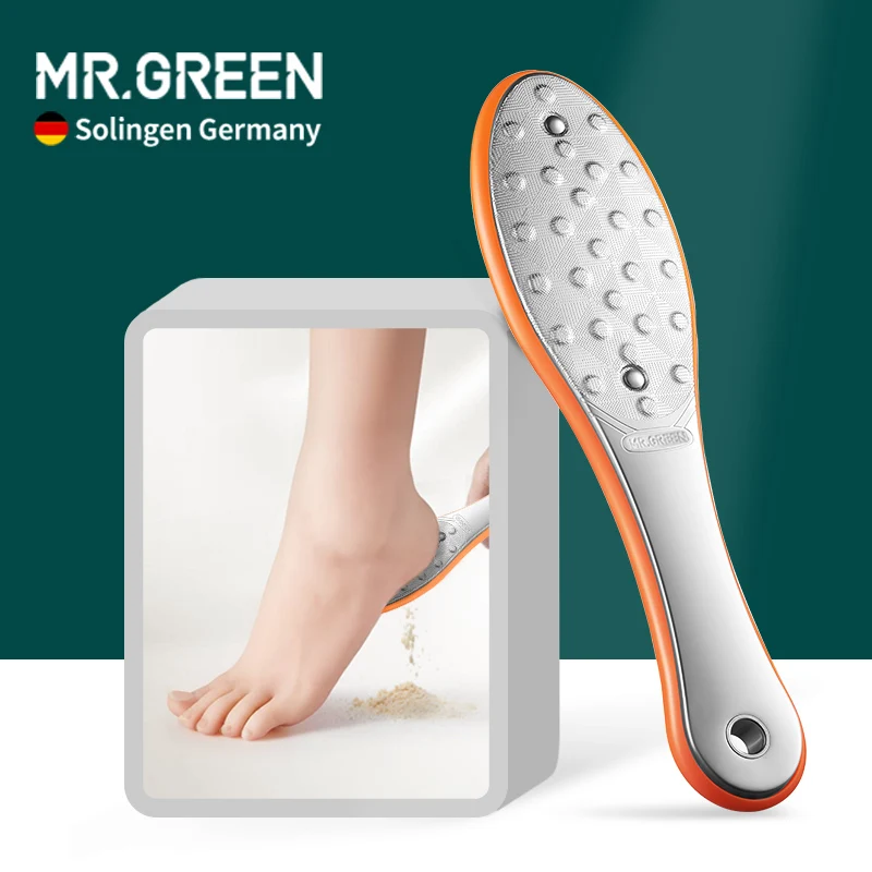 

MR.GREEN Foot File Rasps Pedicure Tools Professional Foot Feet Care Callus Dead Skin Remover Stainless Steel Double Sides Files