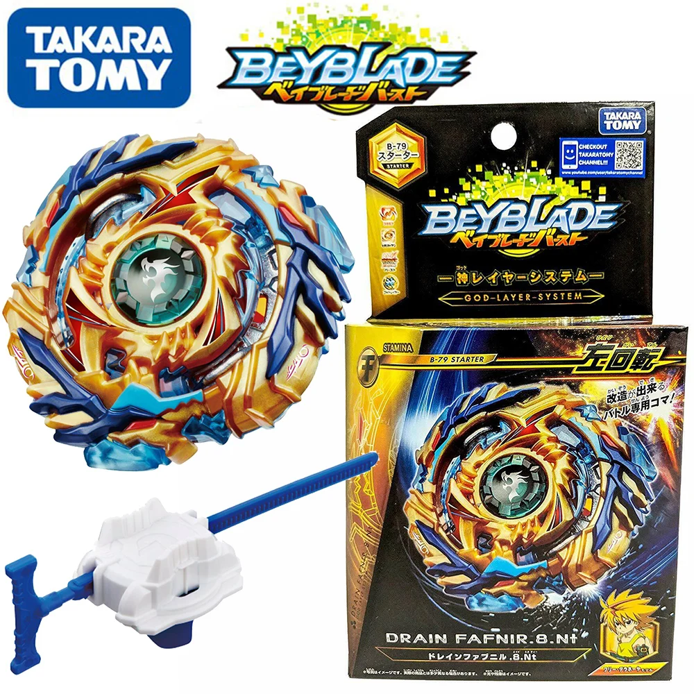 Takara Tomy Starter Drain Fafnir Beyblade Burst B-79 B200 левый спин со стандартным лезвием для детей |