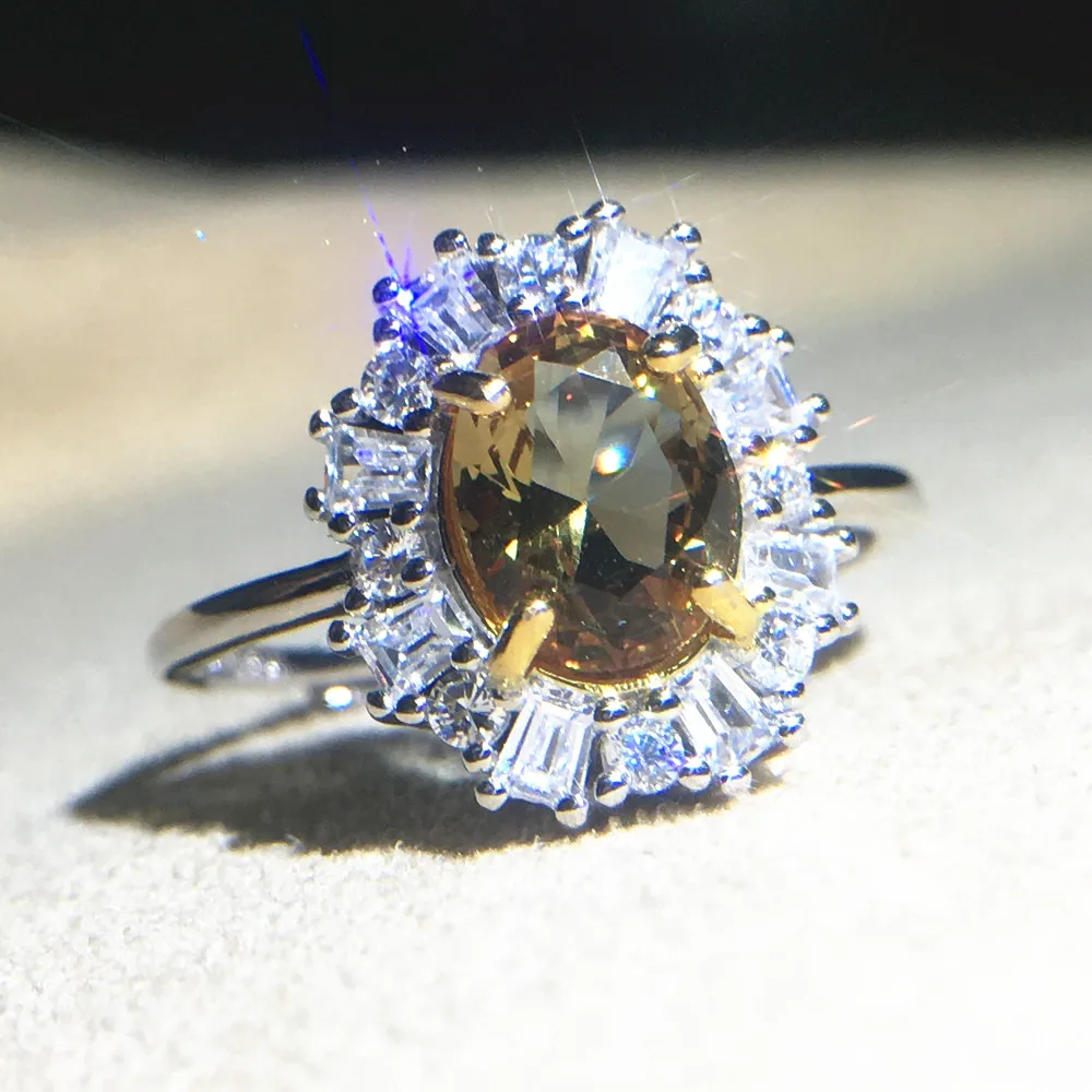 

WANCUILONG Diaspore Zultanite Gemstone Rings for Women Girls Solid 925 Sterling Silver Color Change Ring for Wedding Engagement