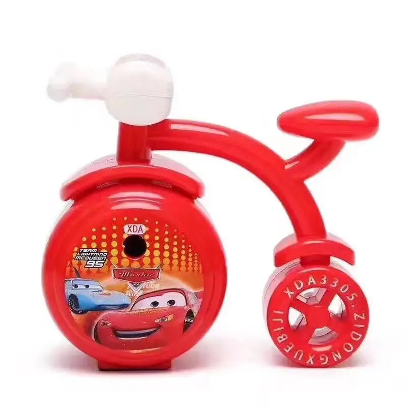 Disney Princess Creative Cartoon Motorcycle Pencil Sharpener Hand Cute Student Stationery Gift |