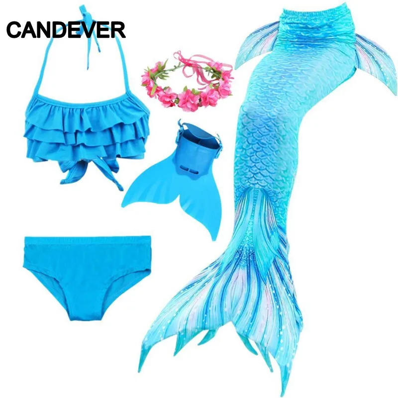 Костюм Русалочки для костюмированной вечеринки с хвостом девочек Купальник