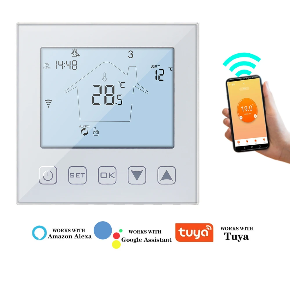 Термостат Tuya WiFi Напольное отопление контроль температуры умный комнатный