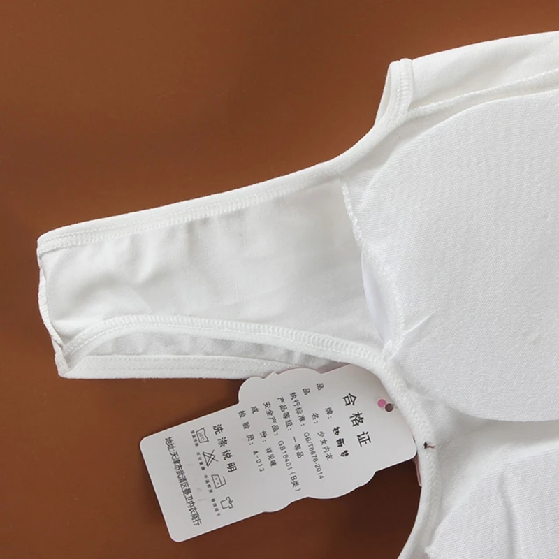 

Children Sport Raceback Young Teenager Girl Student Bra Wide Shoulder Strap Underwear for 8 9 10 11 12 13 14 Year Old Wholesale