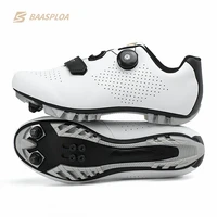 mens cycling shoe breathable outdoor mtb dirt road bike shoes women speed cycle sneakers self locking cleats shoe baasploa 2021