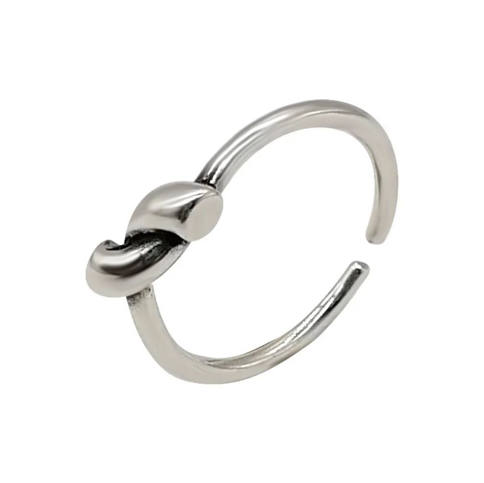 

Minimalist creative chain INS knot ring small and exquisite adjustable fashion single product ladies ring