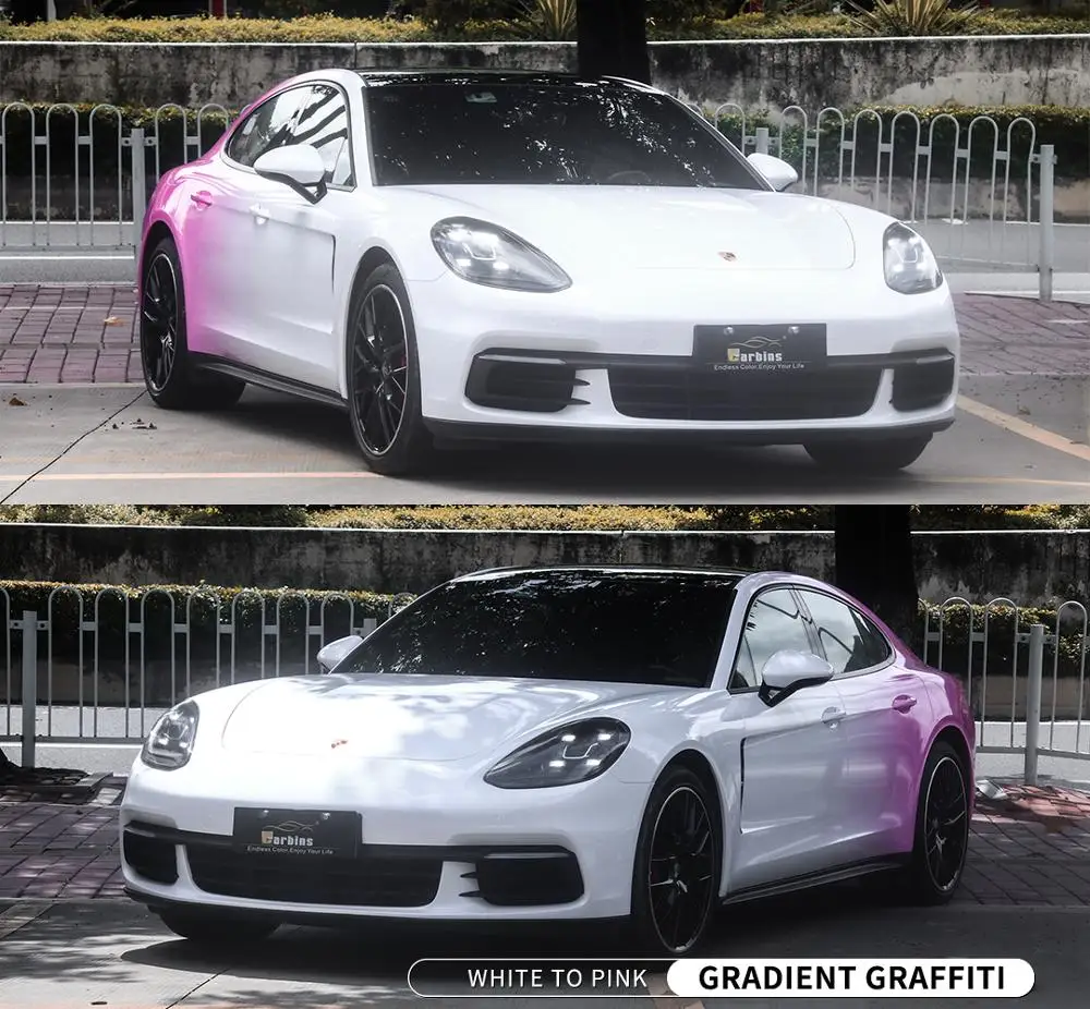 Самая популярная! Белый и розовый градиентное Граффити стикер бомба!