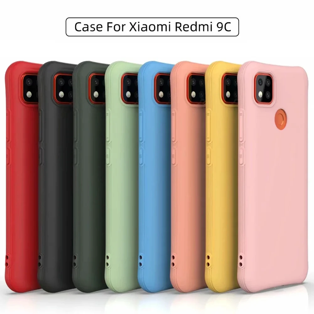 Противоударный силиконовый чехол для Xiaomi Redmi Note 9 9s 8 8T 7 9A 9C 8A мягкий тонкий
