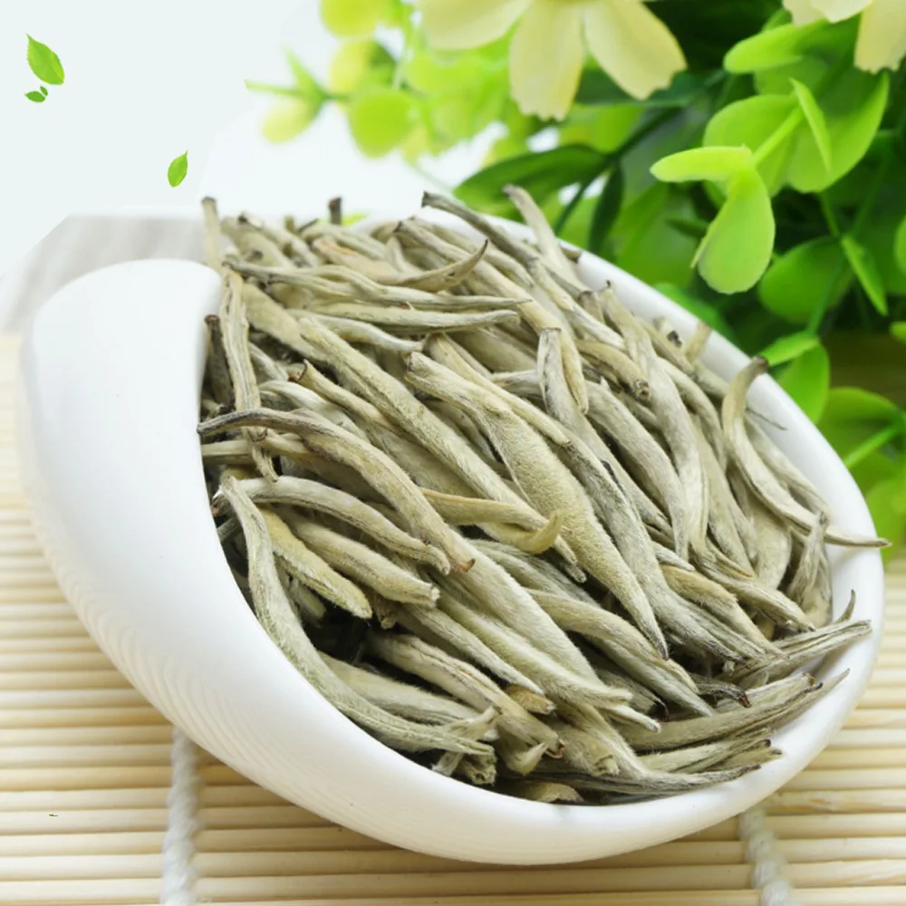 

Белый чай Юньнань с серебряной иглой, 200 г в упаковке, чай для зрения, китайский натуральный органический чай, Нежный чай, свежий белый чай
