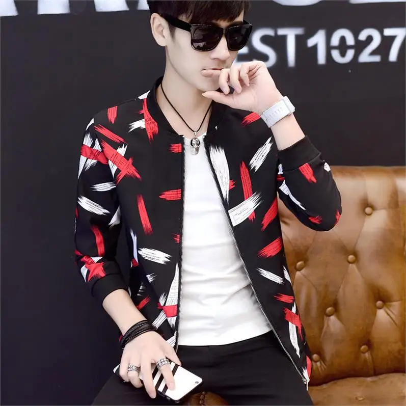

Jackets for Men Casual Fashion Coat Large Size Printed Men's Slim Fit Male Brand Baseball Uniform High Quality 5XL 6XL Gent Life