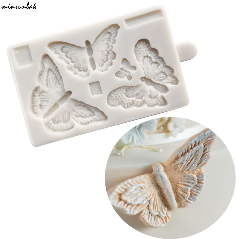 

Beautiful Butterfly Silicone Fondant Mold DIY Cake Decoration Tools Chocolate, Candy, Biscuit Baking Utensils