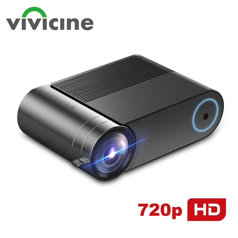 VIVICINE 720p HD светодиодный проектор, опция Android 9,0 портативный HDMI USB 1080p домашний кинотеатр Proyector Bluetooth wifi мини светодиодный проектор