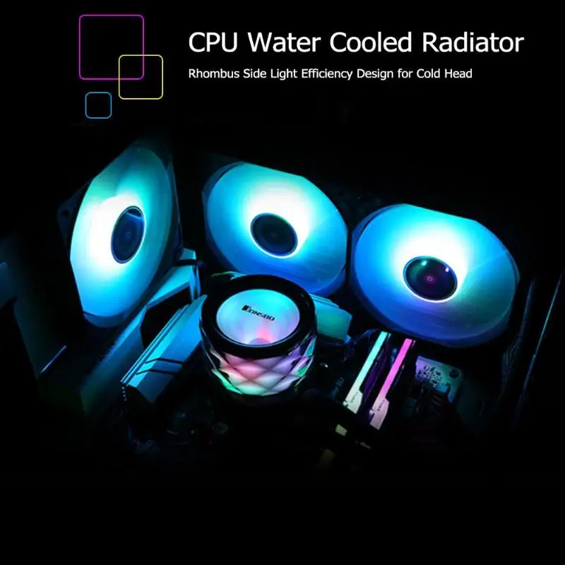 JONSBO TW3-120 RGB вентилятор процессора кулер воды интегрированный ПК чехол жидкостный радиатор