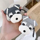 Для Apple AirPods 3D Милые Мультяшные наушники для собак и щенков чехол для Airpods 2 парные беспроводные наушники гарнитура защитный чехол для девушек