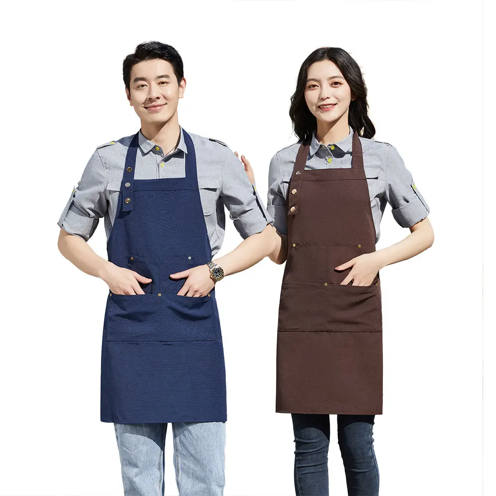 

Hotel Waiter Apron Restaurant Work Apron For Men Chef Apron Fashion Apron Women's Kitchen Apron Custom Print or Embroidery Logo