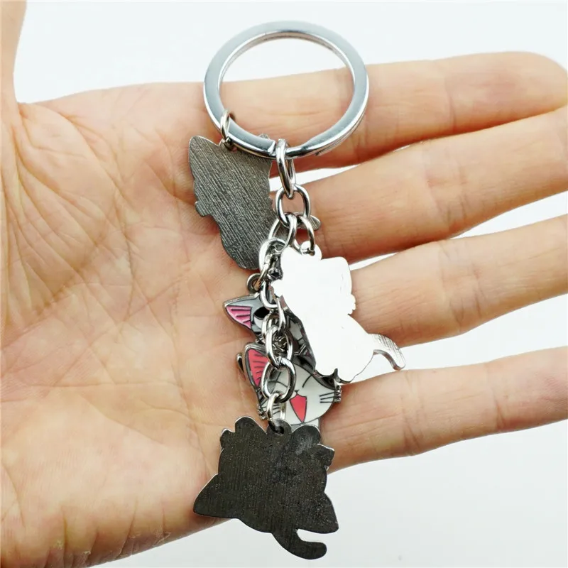 Брелок для ключей 5 в 1 милый кот Чи дом подвеска из легированной стали Мультяшные