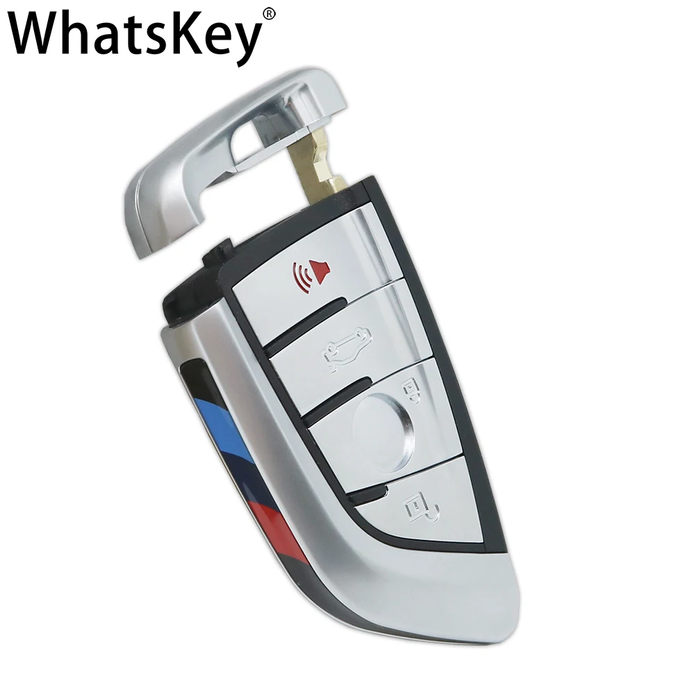 Новый чехол для смарт карты WhatsKey BMW серии 3/5/7 X1 X3 X5 X6 G30 G20 F48 F10 F22 F30 дистанционного