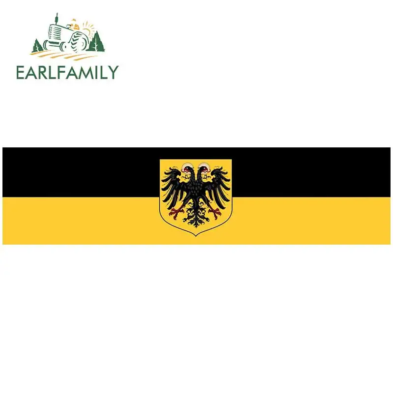 

EARLFAMILY 13cm x 3.3cm for Holy Roman Empire Car Sticker Vinyl Rear Windshield Trunk Decal Car Styling