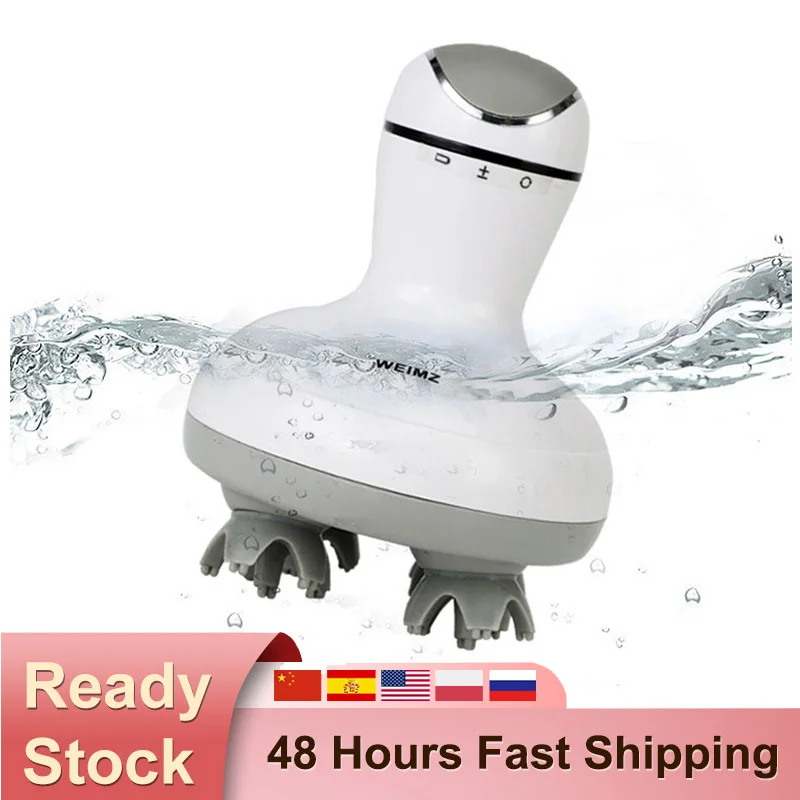

Hand Massager With Heatr With 4 Replacement Massage Heads Portable Head With Tissue Kneading Nodes Gifts Massager For Muscles