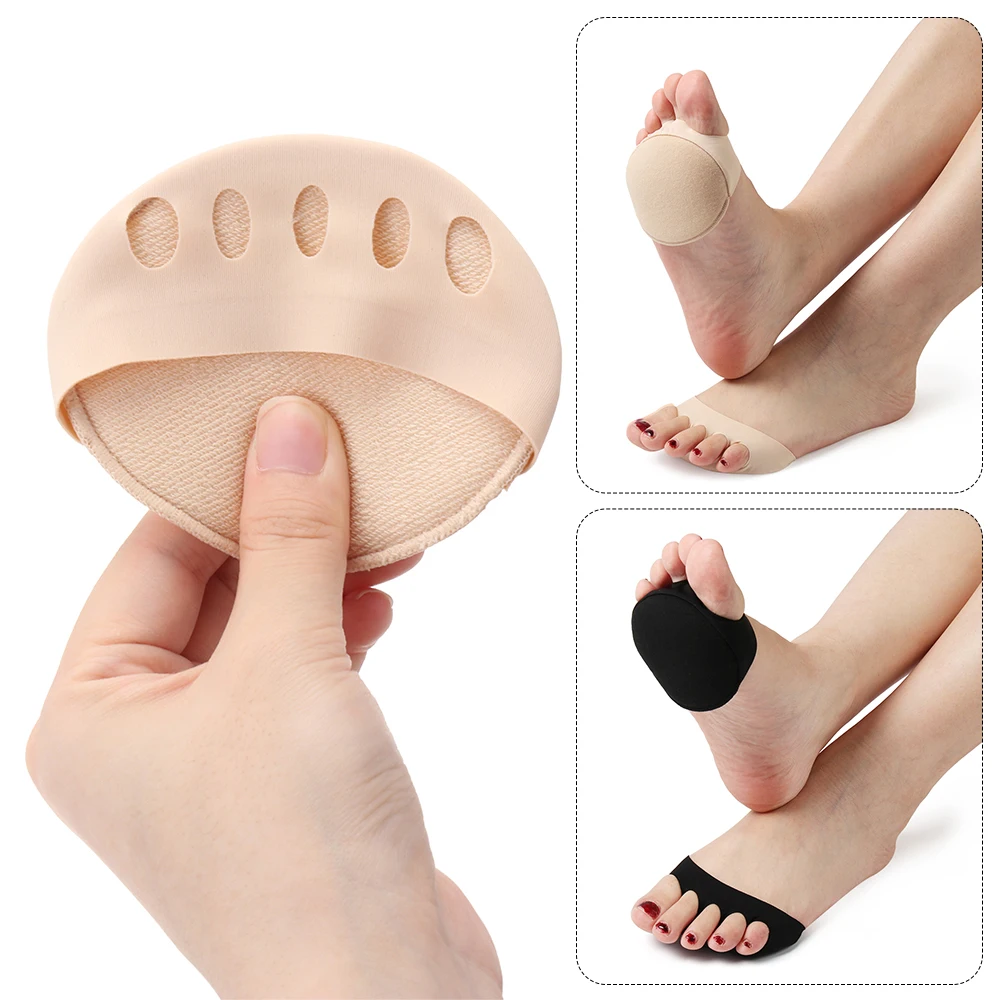 Five Toes Forefoot Pads High Heels Honeycomb Half Insoles Invisible Socks Foot Pain Relief Care Absorbs Shock Socks for Women