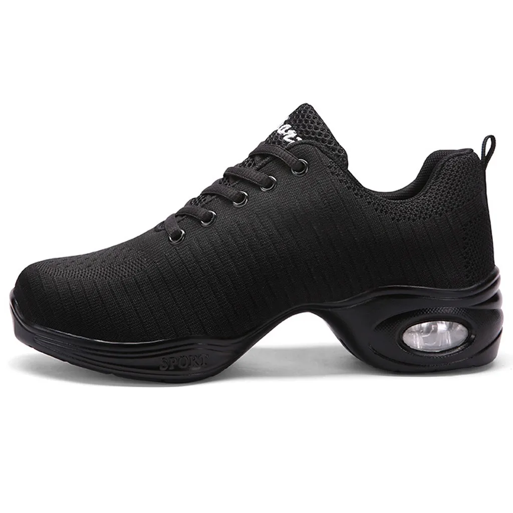 Женские кроссовки с воздушной подушкой мягкие дышащие на платформе для танцев