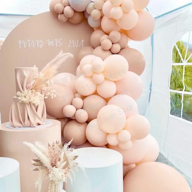 

74pcs Double Cream Balloon Garland Kids Baby Birthday Party Decoration Christening Bridal Wedding Wedding Baloon Arch Kit