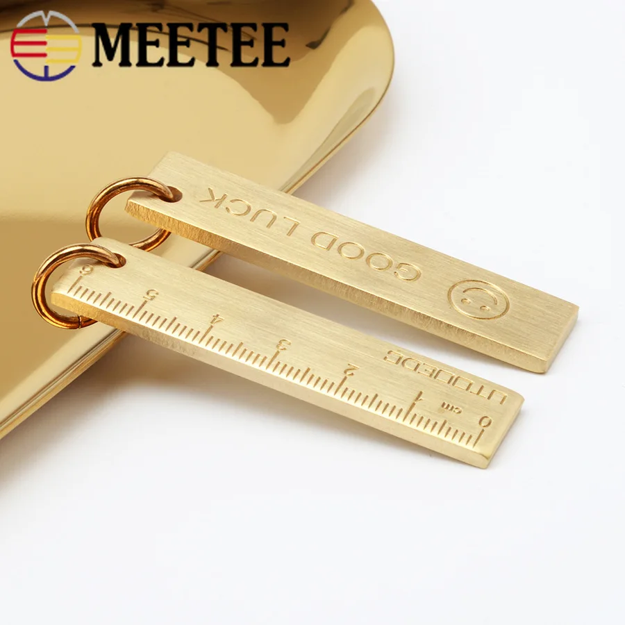 Meetee 2 шт. латунные детали цепи украшение для ключей подвесная Пряжка маленькая