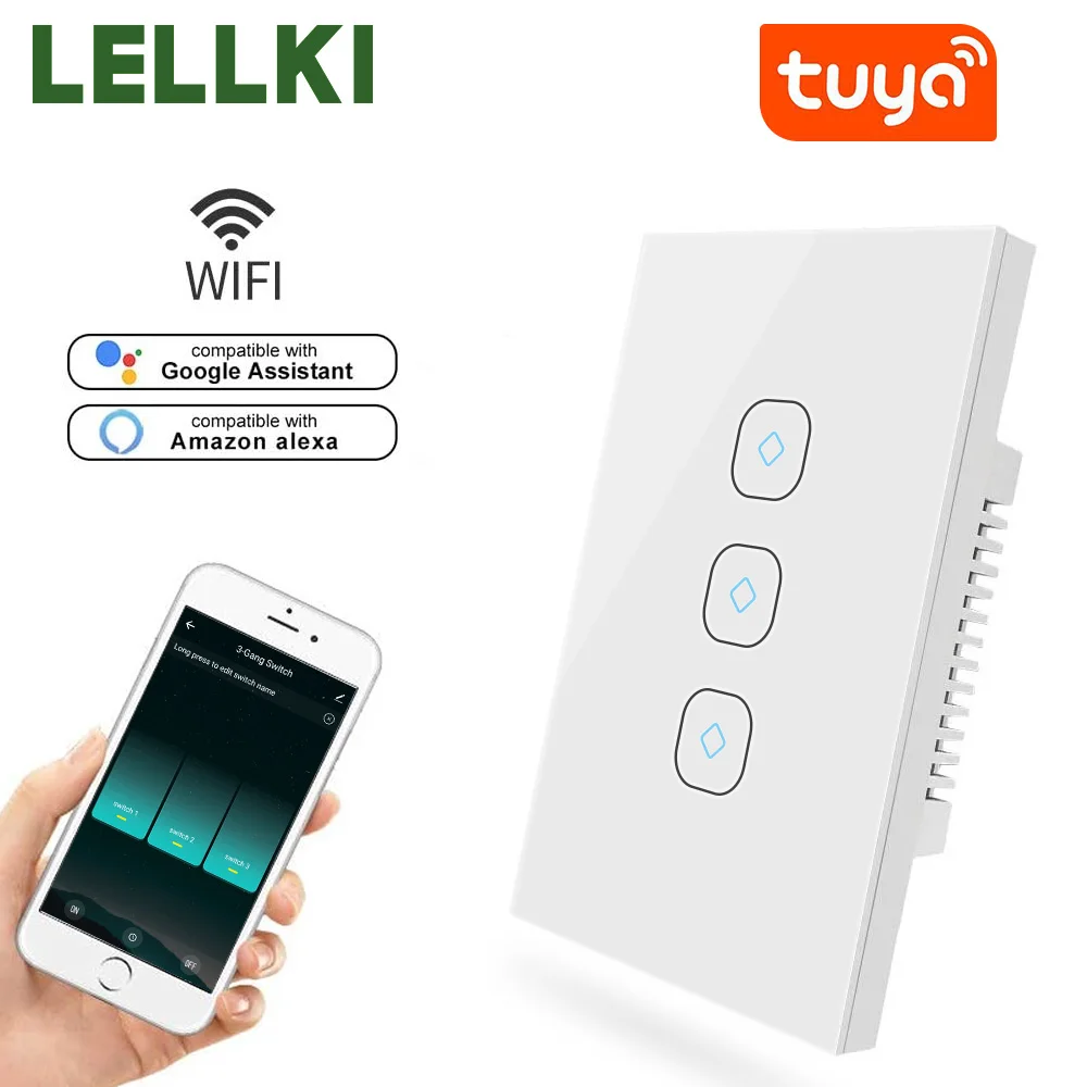 Умный светильник ель LELLKI с поддержкой Wi Fi 10А 220 В|Панель| |