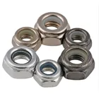 Нейлоновая Стопорная гайка M2 M2, 5-100 шт, DIN985, нержавеющая сталь M3 M4 M5 M6 M8 m10 M12 с черным белым цинком стопорные гайки с кольцевой вставкой