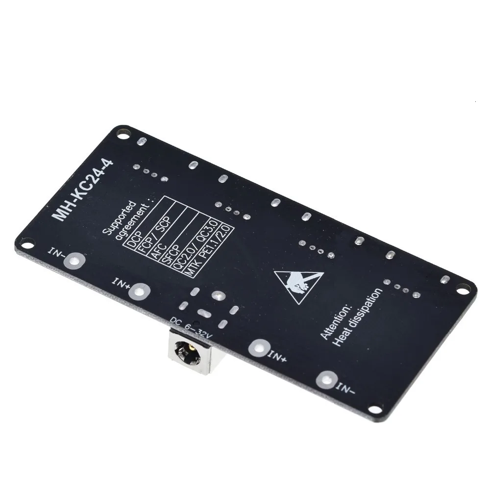 USB QC3.0 QC2.0 USB DC-DC понижающий преобразователь зарядный понижающий модуль 6-32 в 9 в 12 В 24 В для быстрого зарядного устройства печатная плата 5 В