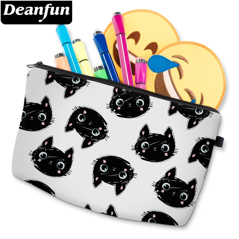 

Deanfun 3D Printed Cute Cat Cosmetic Bag Waterproof Woman's Makeup Bag Cheap Storage Cosmetic Bags D51492