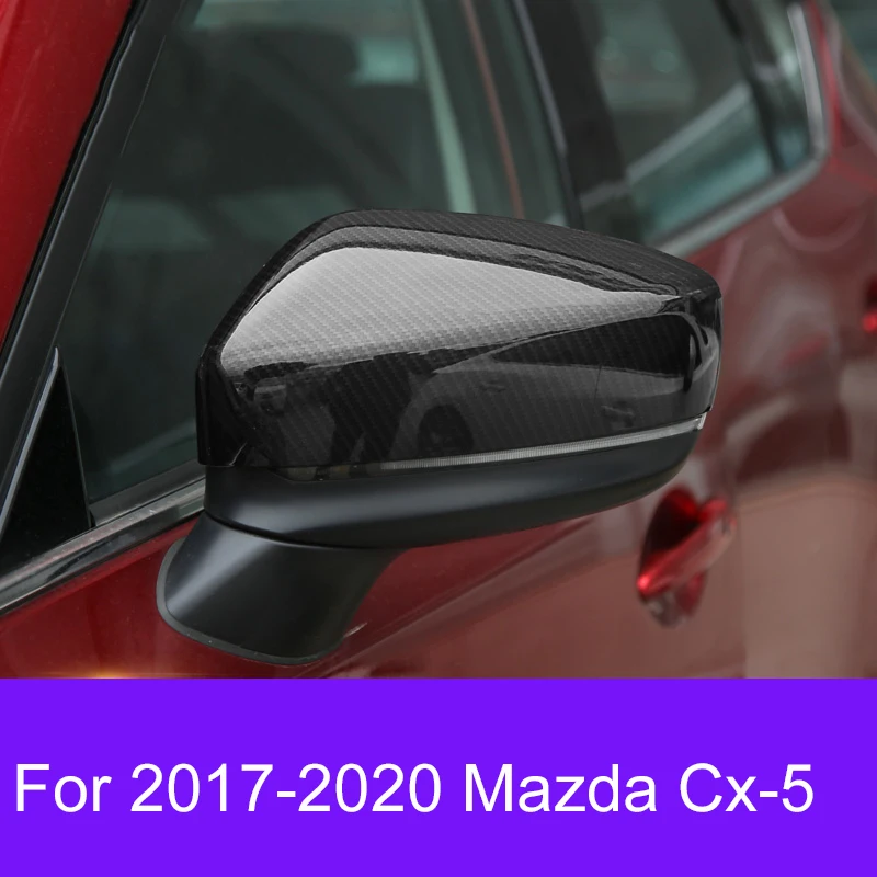 

Car Stickers Overlay ABS car Rearview mirror cover Trim/Rearview mirror Decoration Car Styling For 2017-2020 Mazda cx-5