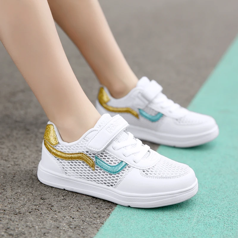 

Original Girls Kids Casual Sneakers Designer Summer Shoes Girls Brand Teenage Trainers Boy Mesh Jogging Walking Shoes Boys