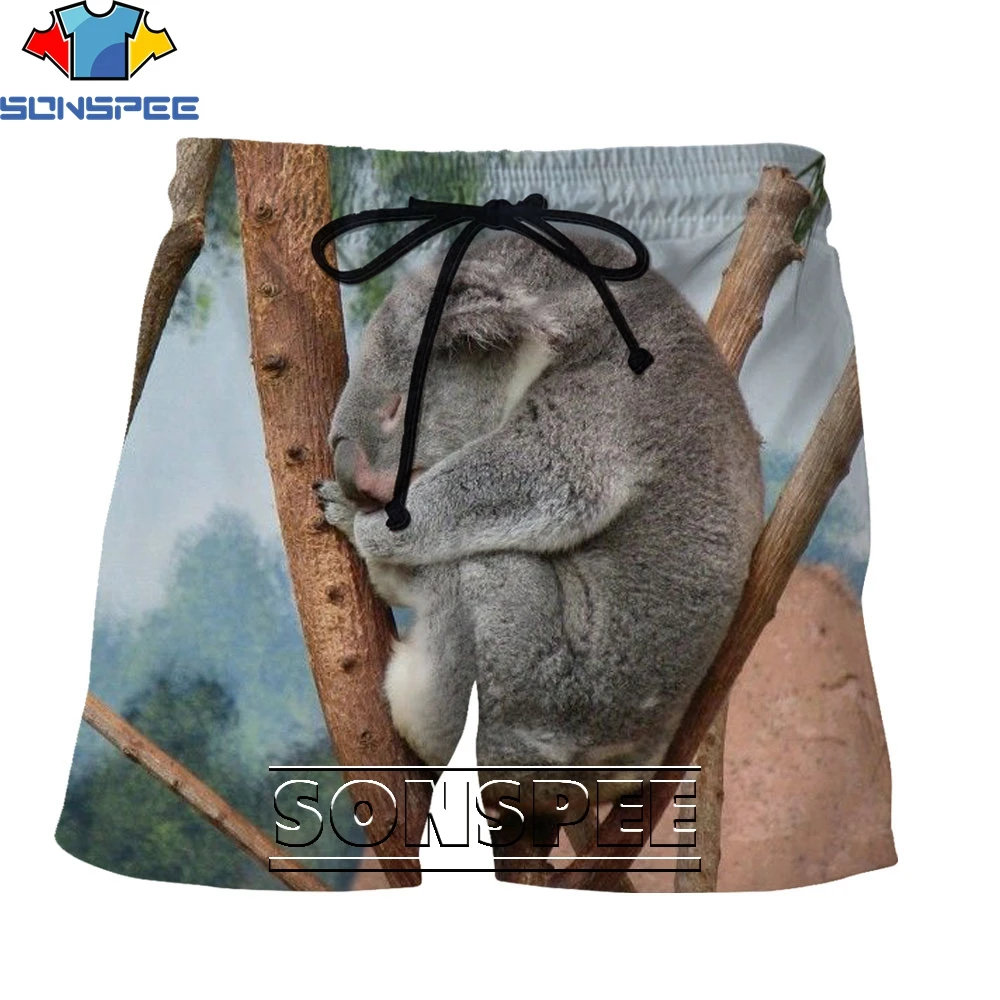 

Летняя модная повседневная мужская рубашка SONSPEE Koala с 3D принтом медведя, мужская рубашка с коротким рукавом, гавайская Свободная блузка для ...