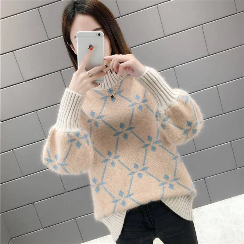 High Quality autumn pullover 2019 Warm Winter Women Sweater Fashion Knitted Soft Pullover Jumper Autumn Female Top | Женская одежда