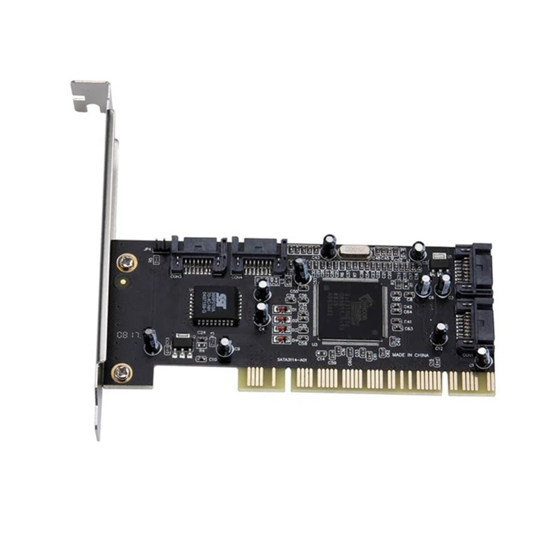 

Новый PCI-4 порта SATA Serial ATA RAID Sil3114 3114 контроллер преобразователя I/O карта EM88