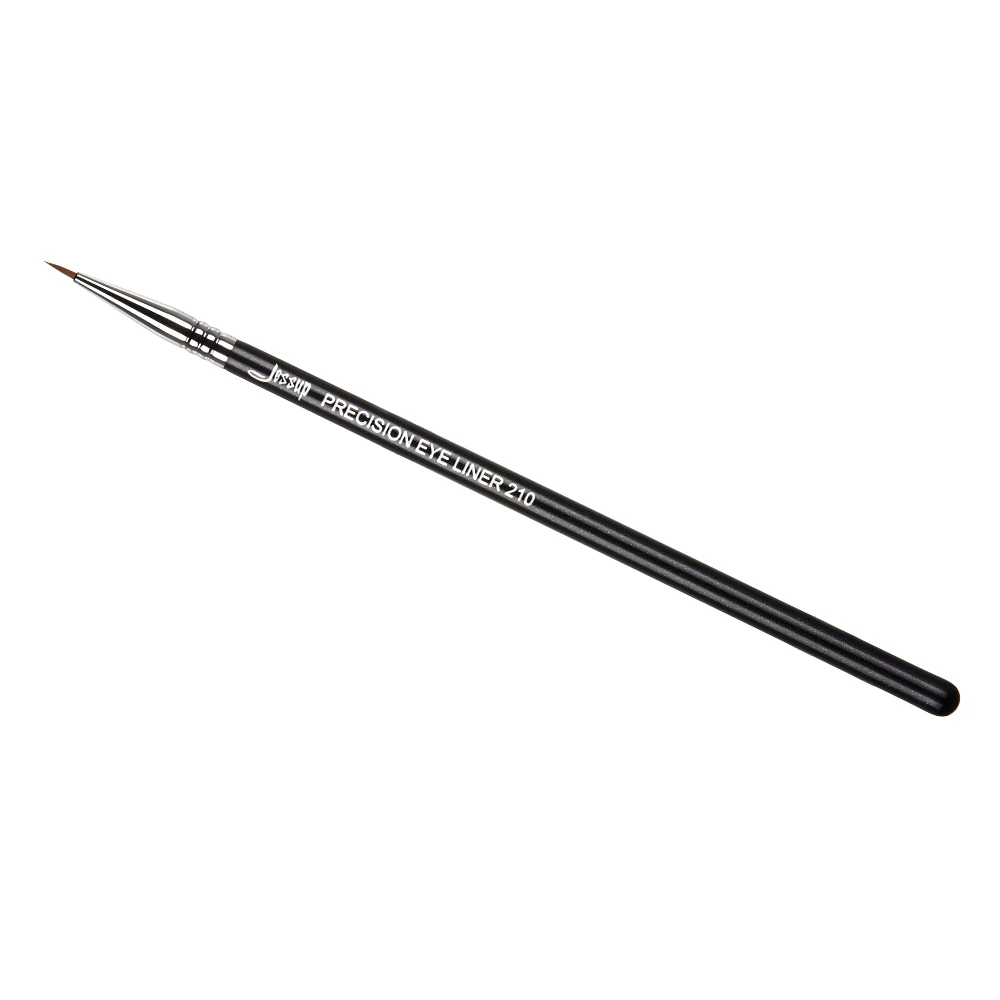 Jessup Black/Silver Eyeliner Brush: Precision Makeup Tool with Thin Professional Synthetic Hair image 5