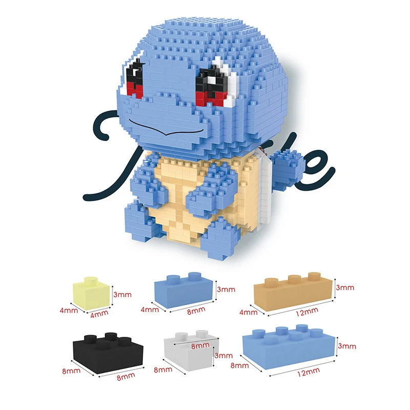 

1108pcs+Mini Cute Elf Building Block Toy DIY Cartoon Animation Pet Model Diamond Building Block Puzzle Decor Gift Children Toy