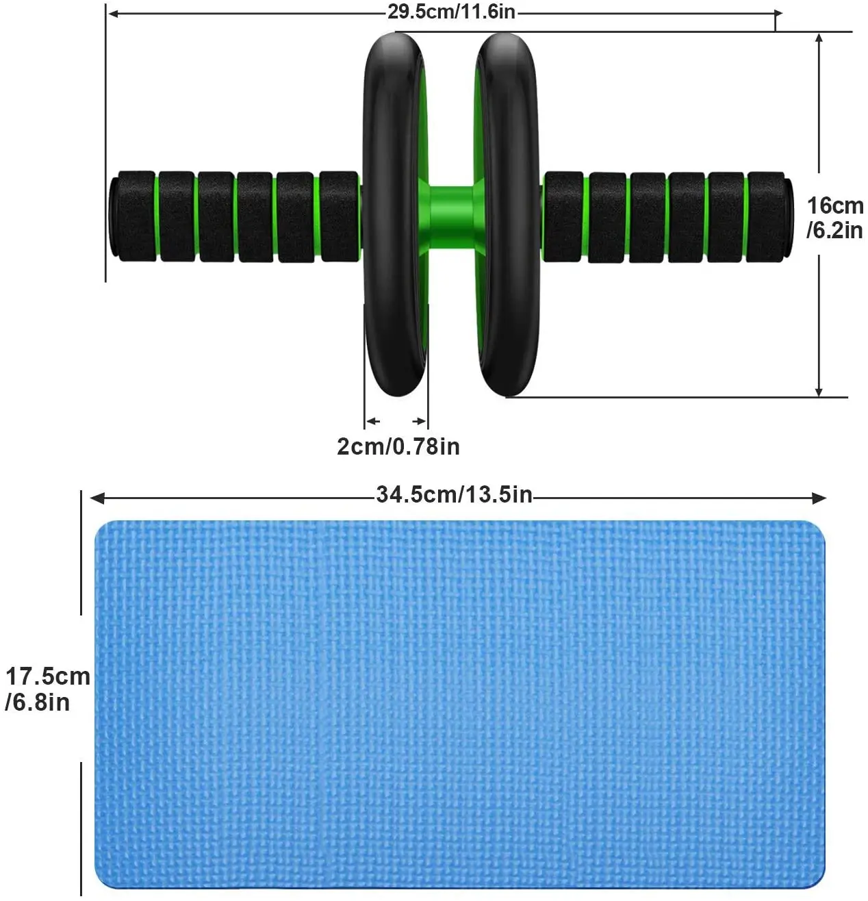 Комплект профессиональных роликовых колес AB 3 в 1 колесо для прессования живота с