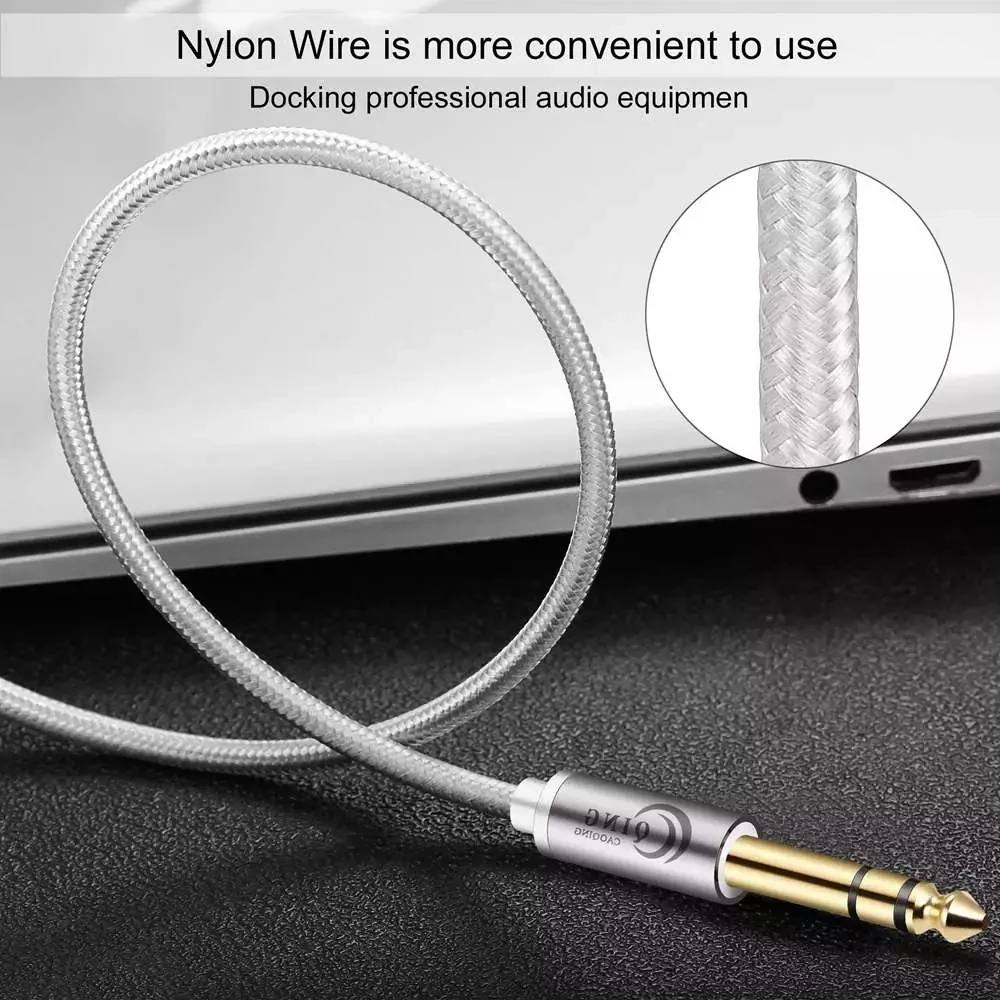 635mm zu 635mm trs stereo audio kabel 14 ts professionelle lautsprecher kabel für elektrische gitarre bass verstärker tastatur 635mm fr