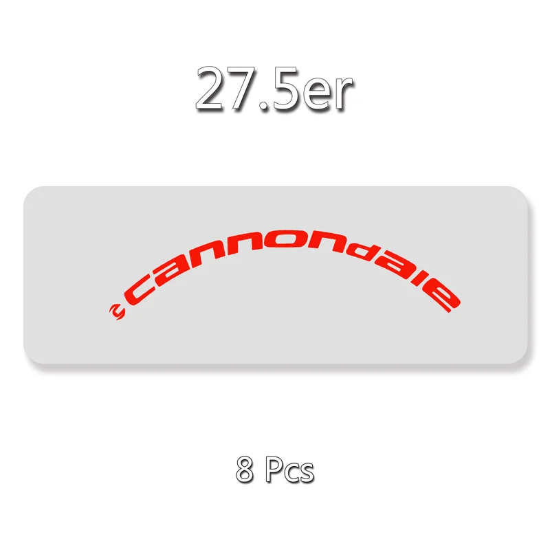 27.5er Fluo Orange Cannondal MTB обода наклейки/виниловые наклейки на велосипед велосипедное колесо наклейка для 26er 27,5 er 29er велосипед обода протектор - Цвет: 27.5er Fluo Orange
