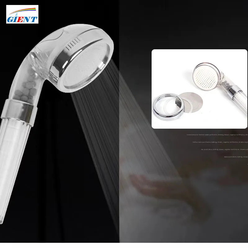 

High Pressure Shower Head 360 Degrees Rotating 3 Mode Rainfall Powerful Boosting Spray Handheld Shower Head Stop Button
