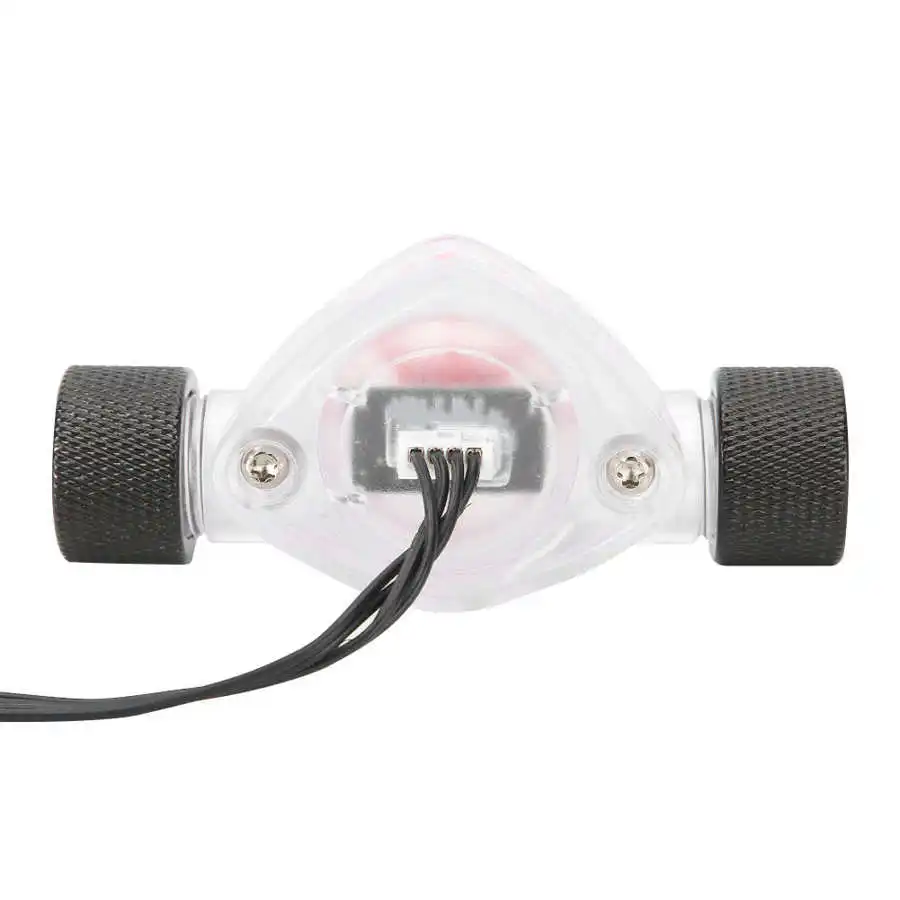 Computer Water Cooling Flow Indicator Flowmeter with RGB Lights G1/4 thread 4-pin Interface for PC System | Компьютеры и офис